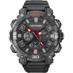 Load image into Gallery viewer, Sekonda Mens Chronograph Watch 100m Black Strap