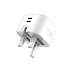 Load image into Gallery viewer, Speedy 45W GaN Fast Charger Dual USB-C PD UK Plug