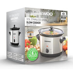 Load image into Gallery viewer, Daewoo 3.5L Stainless Steel Slow Cooker