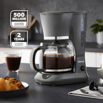 Load image into Gallery viewer, Geepas Filter Coffee Maker 1.5L Grey Fast Brew