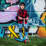 Load image into Gallery viewer, Xootz Kids Folding Kick Scooter Adjustable Blue