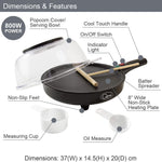 Load image into Gallery viewer, Quest 2 in 1 Popcorn Crepe Pancake Maker Non Stick