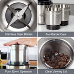 Load image into Gallery viewer, Quest Compact Electric Grinder 200W 80g