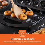 Load image into Gallery viewer, Geepas Doughnut Maker 750W 8pc Non Stick Black