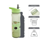 Load image into Gallery viewer, Grogu Baby Yoda Water Bottle 600ml Flip Lid Kids