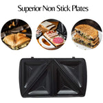 Load image into Gallery viewer, Domestic King 2 Slice Sandwich Maker 750W White