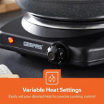 Load image into Gallery viewer, Geepas Single Ceramic Hot Plate 1200W Portable