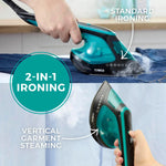 Load image into Gallery viewer, Tower 2 in 1 Garment Steamer Iron 1800W LED Teal