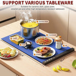Load image into Gallery viewer, Silicone Food Warming Mat 6 Temp Timer Portable