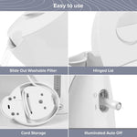 Load image into Gallery viewer, Quest Cordless Jug Kettle 1L White Overheat Protection