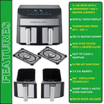 Load image into Gallery viewer, Domestic King 7L Dual Basket Digital Air Fryer 2400W