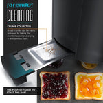 Load image into Gallery viewer, Arendo 4 Slice Long Slot Toaster Warming Rack