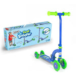 Load image into Gallery viewer, Ozbozz My First Folding Scooter Blue 4-3-2 Wheel