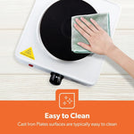 Load image into Gallery viewer, Geepas Single Electric Hot Plate 1000W White