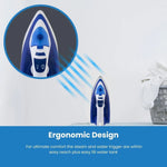 Load image into Gallery viewer, Hamilton Beach SteamMax 2200W Ceramic Steam Iron Blue