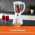 Load image into Gallery viewer, Geepas 2 in 1 Blender Grinder 550W 1.5L White