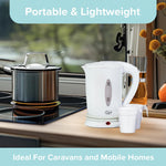 Load image into Gallery viewer, Quest Dual Voltage Travel Kettle 0.5L 2 Cups White
