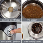 Load image into Gallery viewer, Quest Compact Coffee Grinder Stainless Steel