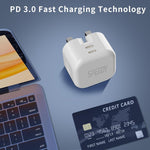 Load image into Gallery viewer, Speedy 45W GaN Fast Charger Dual USB-C PD UK Plug