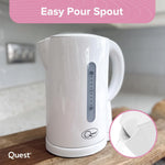 Load image into Gallery viewer, Quest Cordless Jug Kettle 1L White Overheat Protection
