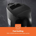 Load image into Gallery viewer, Geepas Jug Kettle 1.7L 2200W Fast Boil Black