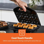 Load image into Gallery viewer, Geepas Doughnut Maker 750W 8pc Non Stick Black
