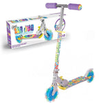 Load image into Gallery viewer, Ozbozz Tie Dye Scooter Flashing Wheels Rainbow Age 5+