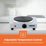 Load image into Gallery viewer, Geepas Single Electric Hot Plate 1000W White