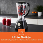 Load image into Gallery viewer, Geepas 2-in-1 Blender Smoothie Maker 550W Black