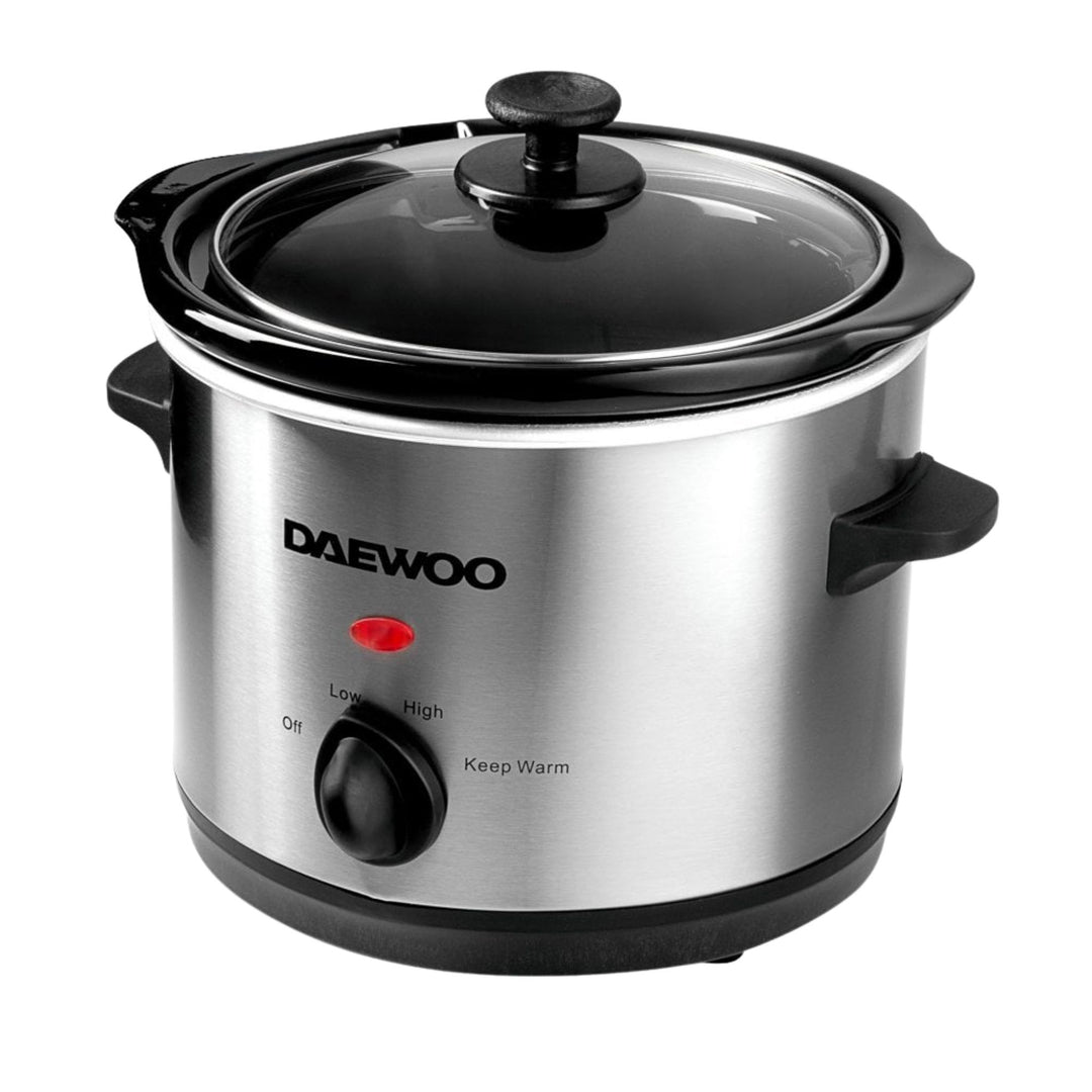 Daewoo 1.5L Stainless Steel Slow Cooker
