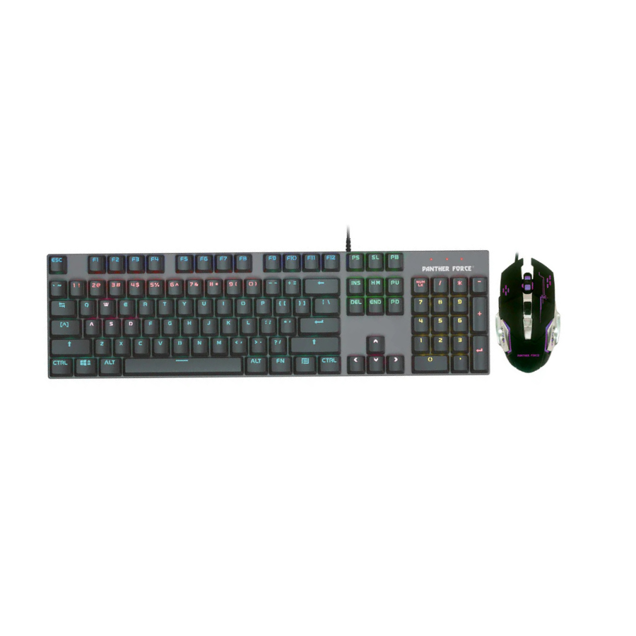 Panther Force Mechanical Gaming Keyboard Mouse RGB