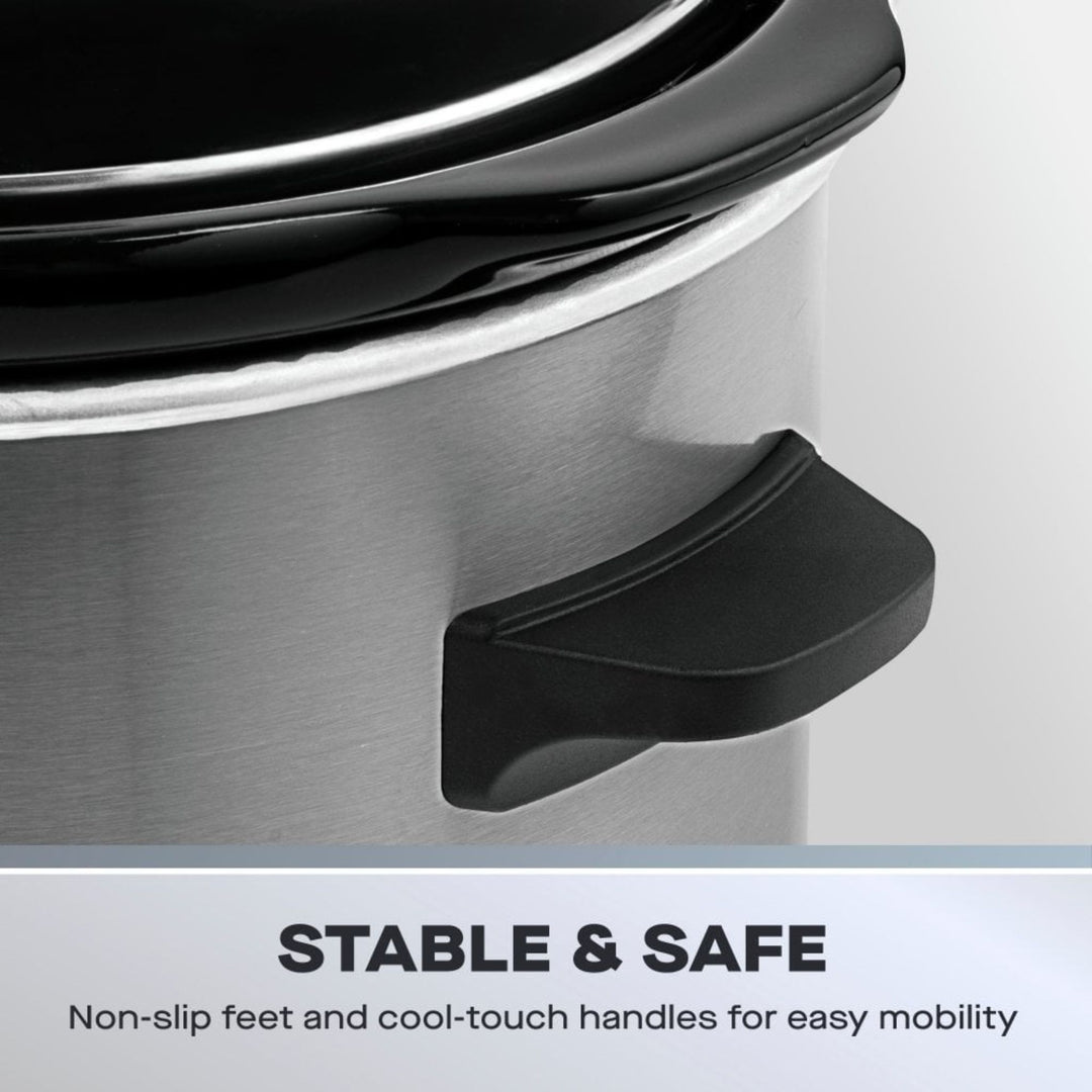 Daewoo 1.5L Stainless Steel Slow Cooker
