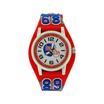 Load image into Gallery viewer, Ravel Kids Soccer Helmet Watch Red Strap Analogue
