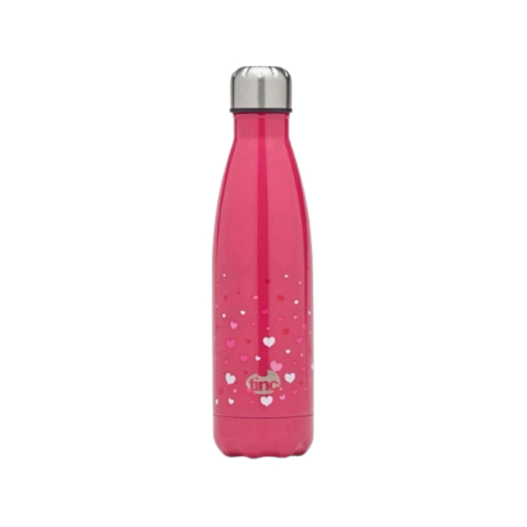 Tinc Water Bottle 500ml Hot Cold Pink Hearts