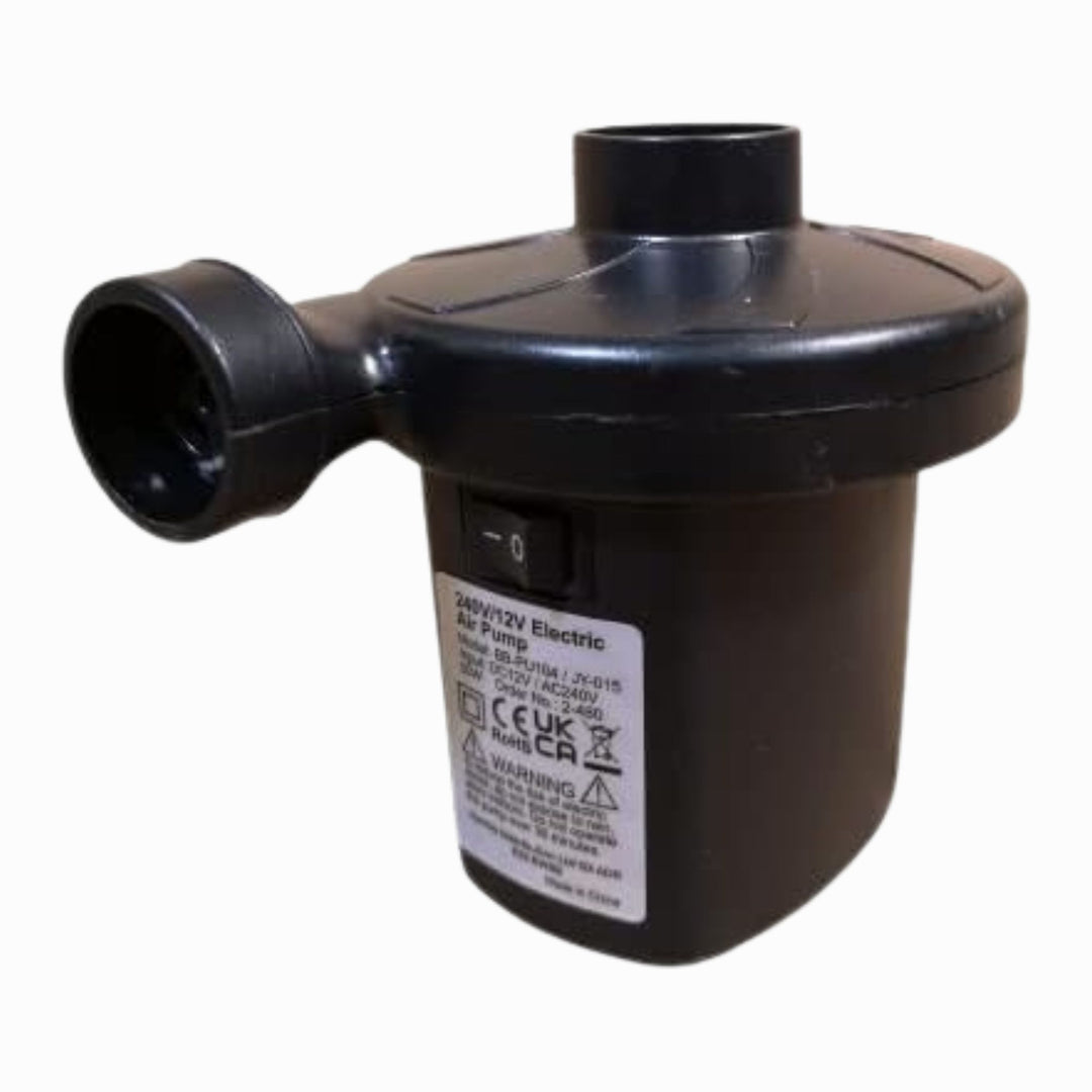 Redwood 240V 12V Electric Air Pump 3 Nozzles Black