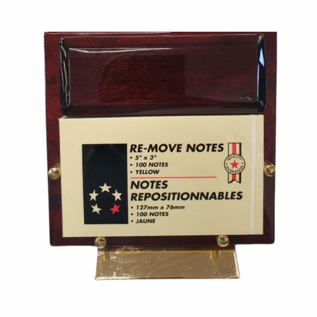 Miniture Desk Notepad Holder Gift Set Wood