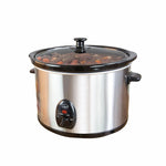 Load image into Gallery viewer, Quest 1.5L Compact Slow Cooker Stainless Steel