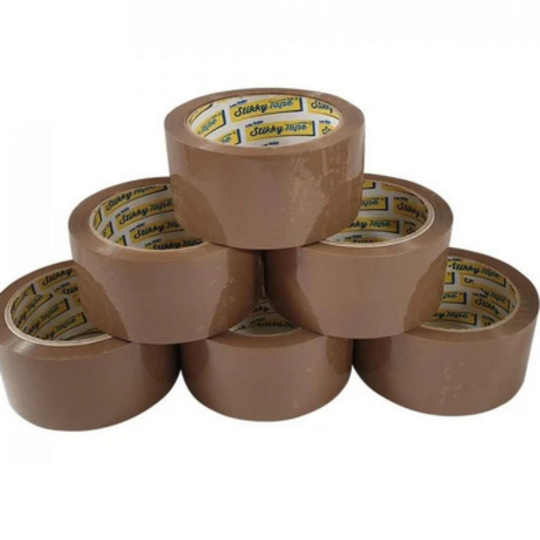 Brown Parcel Tape 6 Pack Strong Packing Tape