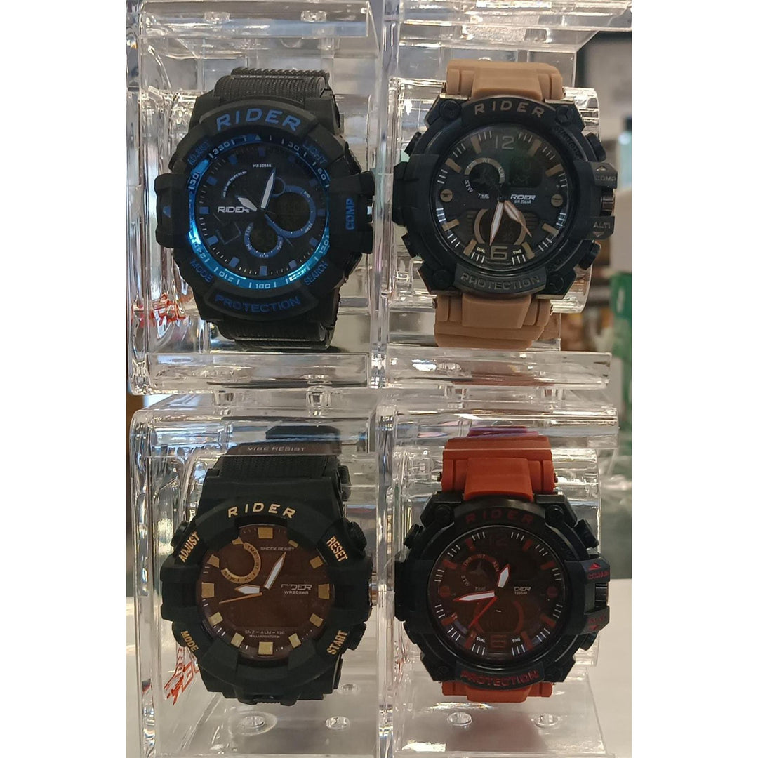 Rider Mens Dual Time Digital Sport Watch LED