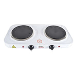 Load image into Gallery viewer, Kitchen Perfected Double Hot Plate 2000W White
