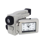 Load image into Gallery viewer, Miniature Silver Plated Video Camera Clock Brass