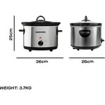 Load image into Gallery viewer, Daewoo 3.5L Stainless Steel Slow Cooker