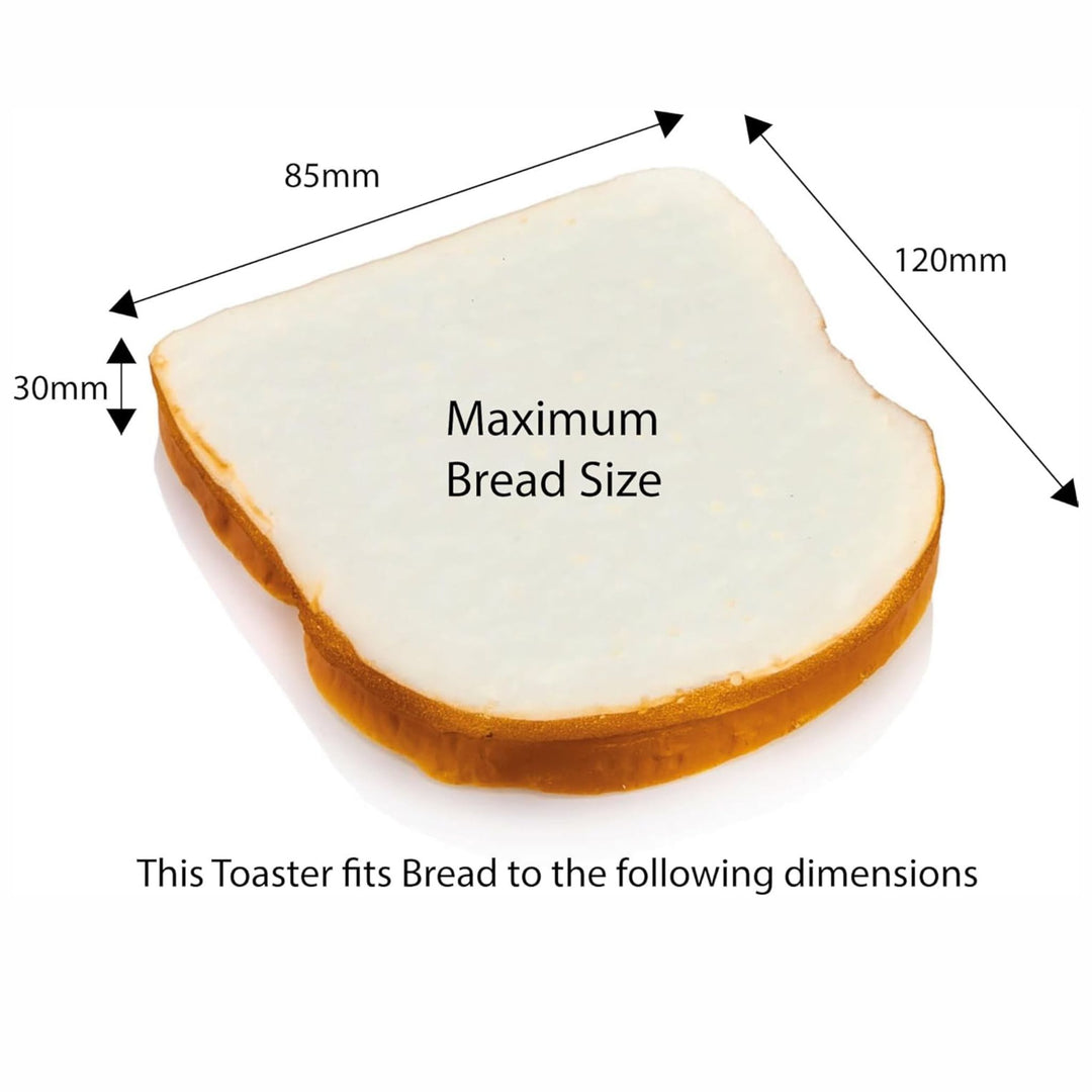 KitchenPerfected 4 Slice Wide Slot Toaster Cream