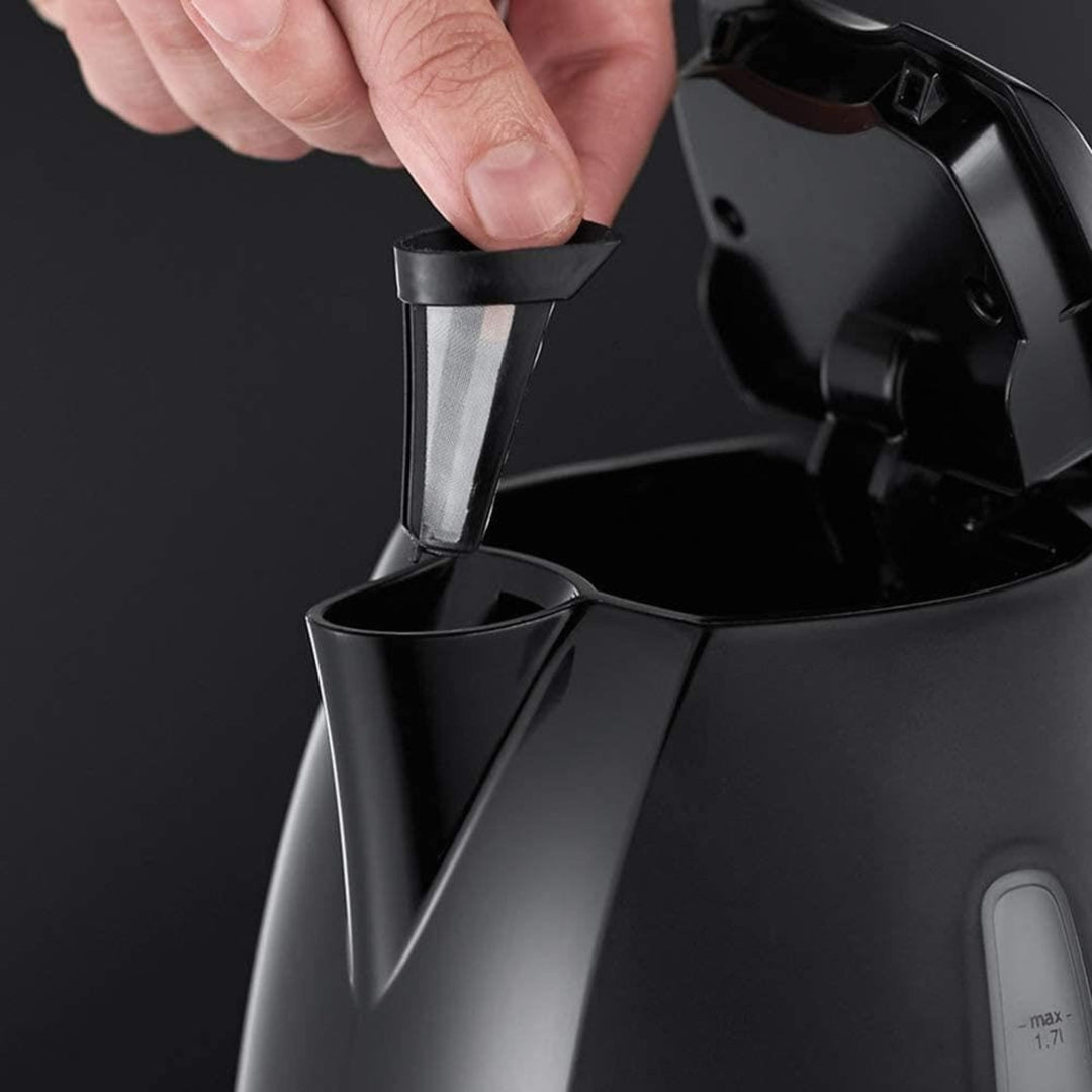 Russell Hobbs Textures Cordless Kettle 1.7L Black