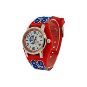 Ravel Kids Soccer Helmet Watch Red Strap Analogue