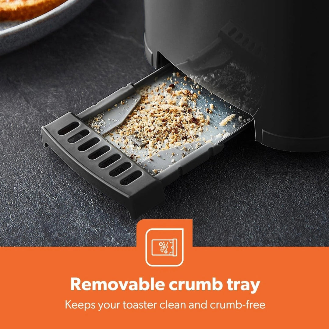 Geepas 2 Slice Toaster 650W 6 Levels Black