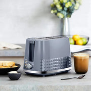 Tower Solitaire 2 Slice Toaster 850W Grey