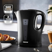 Geepas Jug Kettle 1.7L 2200W Fast Boil Black