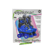 Elektra Adjustable Quad Skate Boot Medium Black Blue