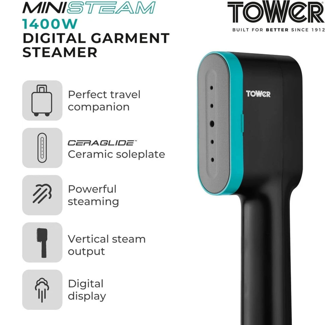 Tower Ceraglide Handheld Steamer 1400W Ceramic
